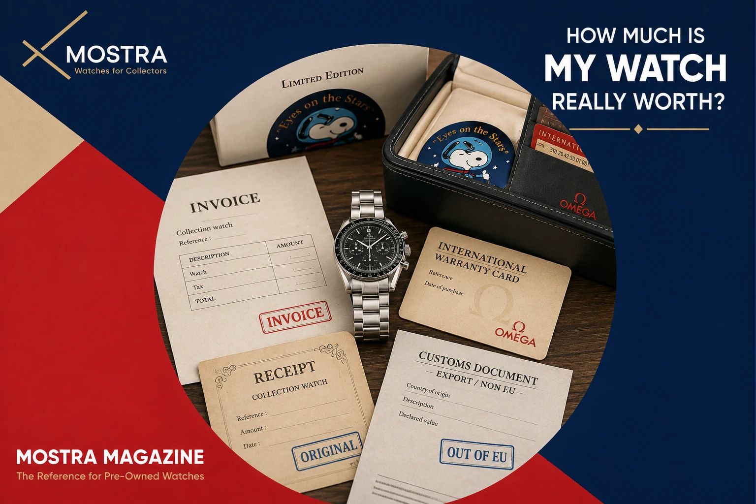 purchase invoice tax status for french pre-owned watches and net seller amount